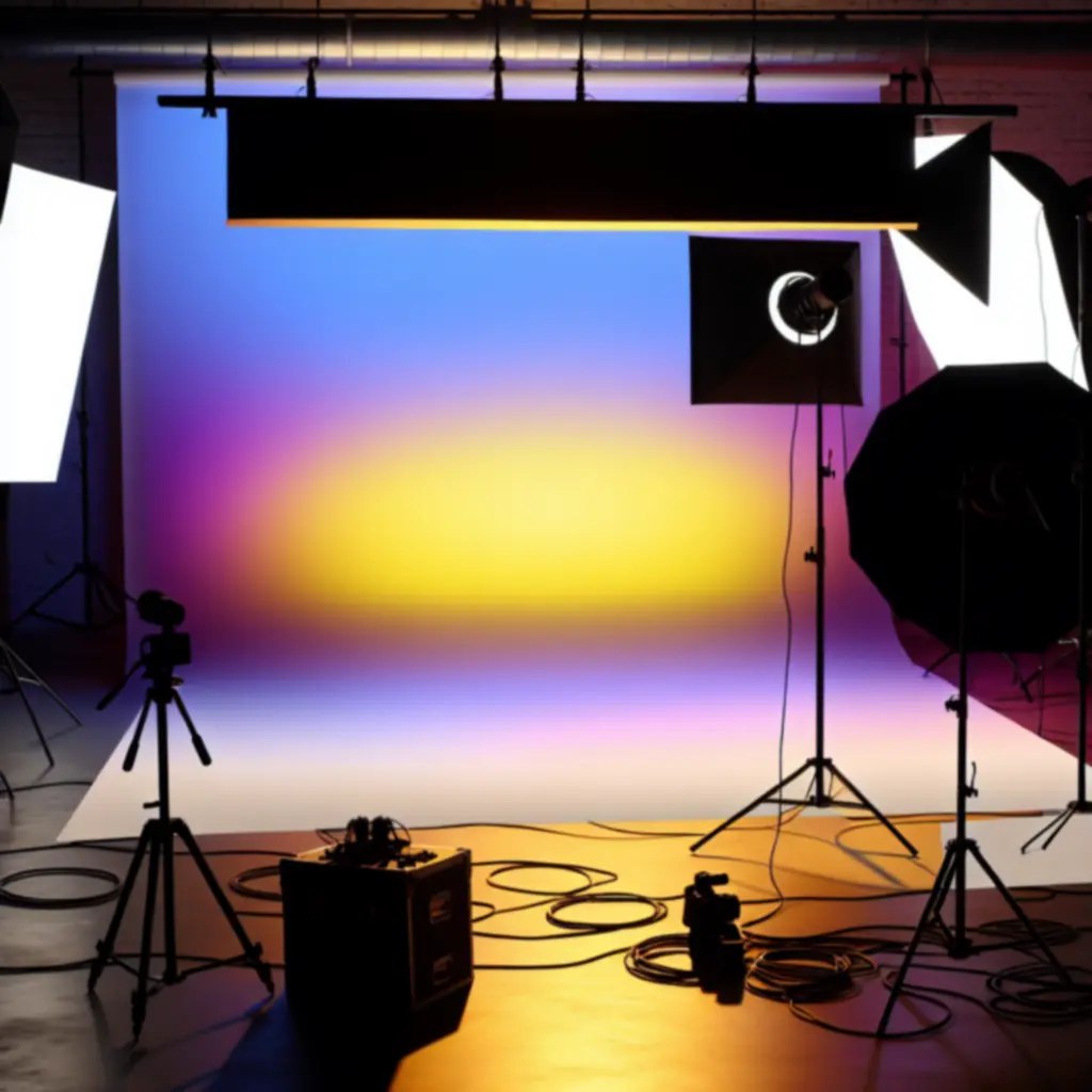 Kreatywna sesja zdjęciowa z gradientami światła Nadavasan